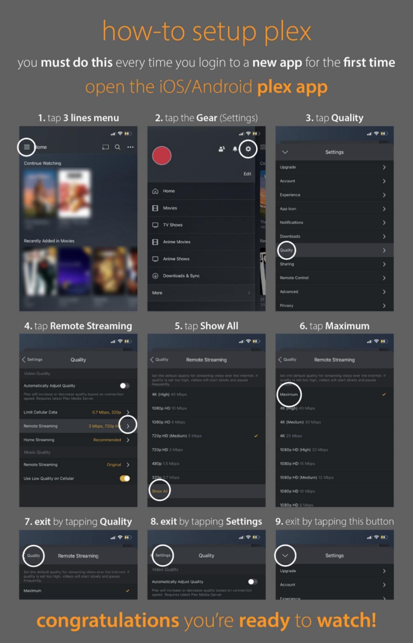 Plex Settings 1