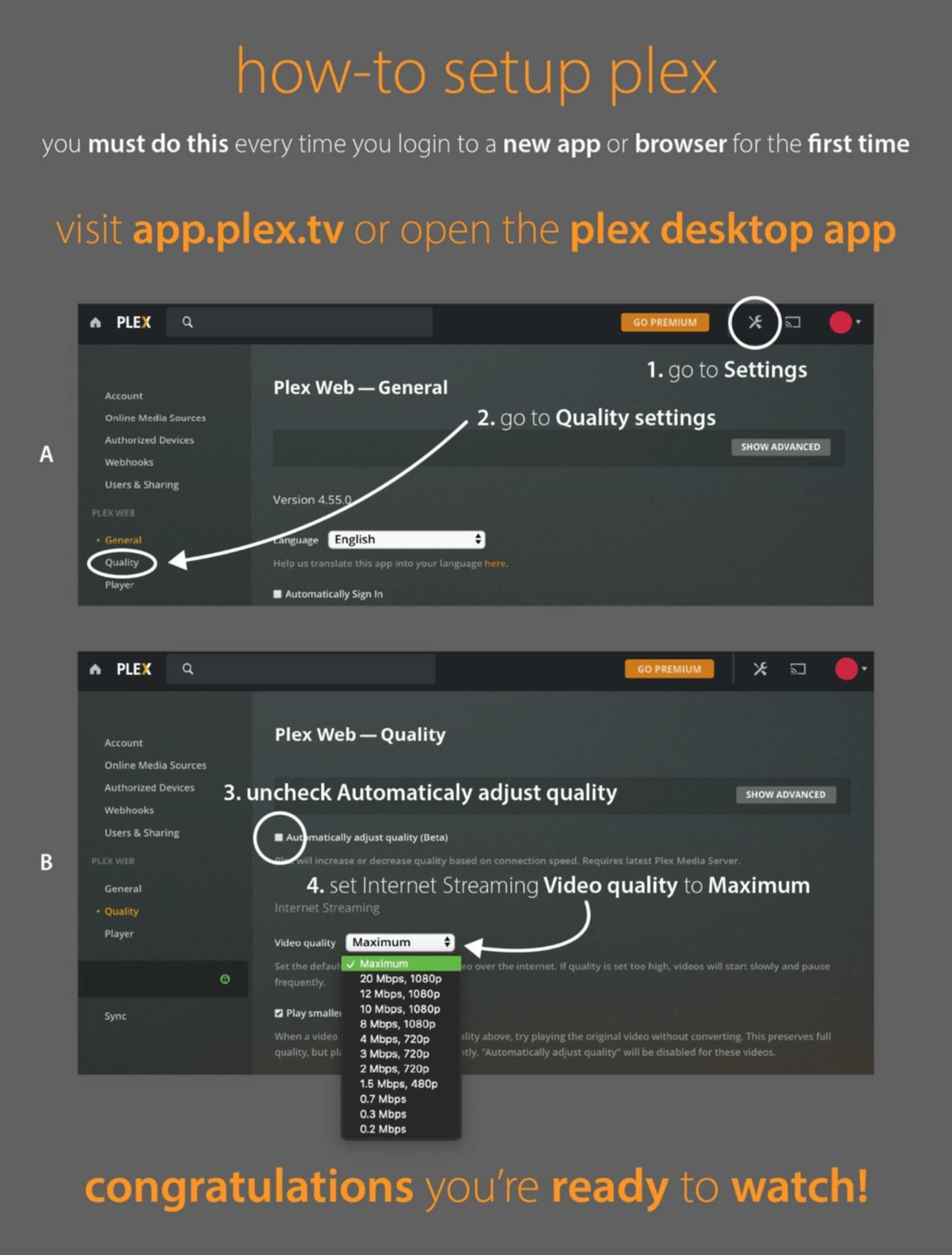 Plex Settings 2